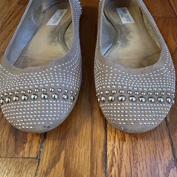 Jimmy Choo Suede Studded Ballet flats, size 37.5 - Picture 4 of 12